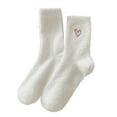 thumbnail image 3 of Athletic Socks for Women Embroidery Casual Fleece Floor Home, 3 of 4