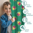 thumbnail image 3 of Pioneer Flower Floral Print Pattern Insulated Teens Curtains Set Of 2, Bedroom Essentials, Toddler Room Decor 52"x84", 3 of 5