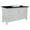White, variant on 61 in. Single Wooden Vanity White with Black Galaxy Round Sink