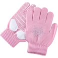 thumbnail image 1 of wonima44 Gel Padded Ice Skating Gloves with Rhinestone Snowflakes for Kids Girls Boys, Figure Skating Gloves for Practice, 1 of 1