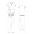 thumbnail image 2 of Beverly Hills Uniforms Ladies Stretch Jogger Scrub Set, Top and Pants, Trendy & Stylish Jogger Pants, 2 of 3