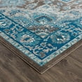 thumbnail image 4 of Hauteloom Mardin Living Room, Bedroom Area Rug - Farmhouse - Beige, Aqua - 6'7" x 9', 4 of 14