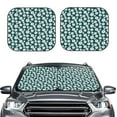thumbnail image 2 of Goofa Daisies Flowers Pattern 2 Piece Car Windshield Sun Shade Foldable | Front Windshield Shade for Sun, Heat and UV Rays | Sunshade for Car Front Window-Medium, 2 of 7