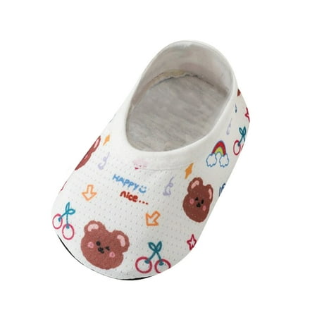 

ZMHEGW Toddler Baby Boys Girls Non Slip Summer Print Breathable First Walkers Prewalker Floor Soft Socks Shoes 0-18M 1-Pack 0-18M