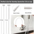 thumbnail image 5 of Straw for Stanley 30 oz Cup, Replacement Straw Compatible with Stanley Quencher Flowstate Tumbler Straws, 6 Reusable Straws with 1 Cleaning Brush, Tritan, Clear, 5 of 7