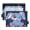 Cute Blue Bunny with Lip, variant on Dailycode 2 Pack Pencil Pouch for 3 Ring Binder Smooth Zipper Folders with Pockets Clear Window Pencil Case, Grey Sundays Collage