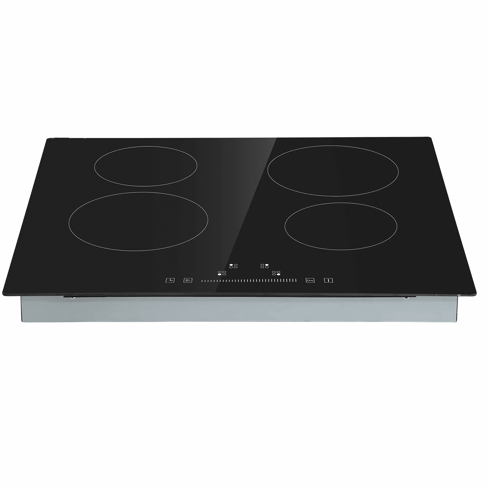 Electric Stove Top 24 inch, 4 Burners Radiant Cooktop 23.2 x 20.5 inch, 240V Sensor Touch Control, Timer & Child Lock, 9 Power Levels for Boil, Fry, Simmer