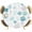 Turquoise, variant on Elastic Fitted Round Tablecloth, Turquoise Coastal Waterproof Stretch Table Cover for 36"-44" Tables, Nautical Summer Beach Coral Sea Turtle Washable Outdoor Tablecloths for Patio, Picnic, Camping