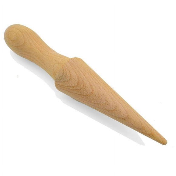 MesaSe Wood Housewares Cone Krumkake Roller Comfortable for Touch Enjoy the Joy of Baki