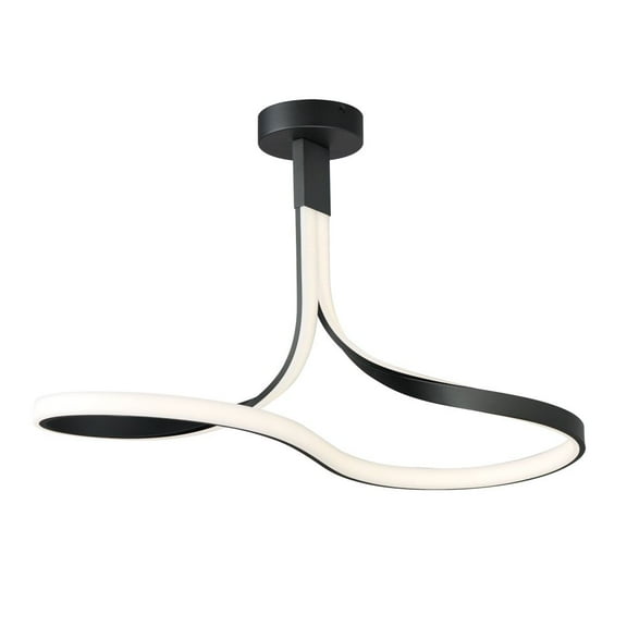 ET2 Lighting - Serpentine - 39W 1 LED Semi-Flush Mount-19 Inches Tall and 13