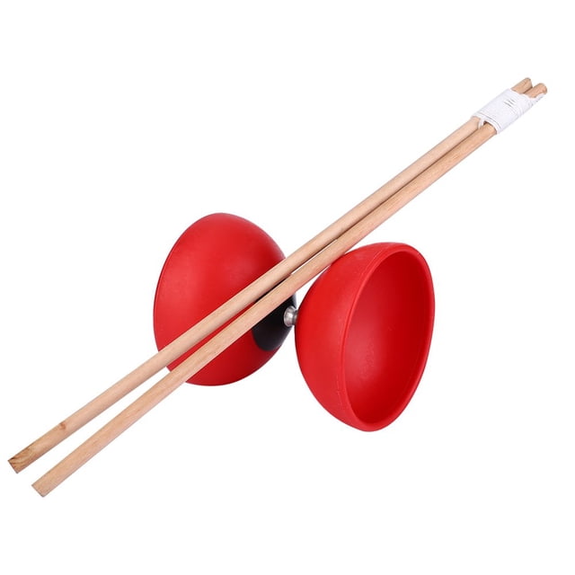 Ensemble de Diabolo à Triple Roulement Yoyo Chinois avec Bâtons de Diabollo Colorés Yoyo Chinois