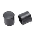 thumbnail image 3 of 100 Pcs Black Rubber PVC Flexible Round End Cap Round 12mm Foot Cover, 3 of 7