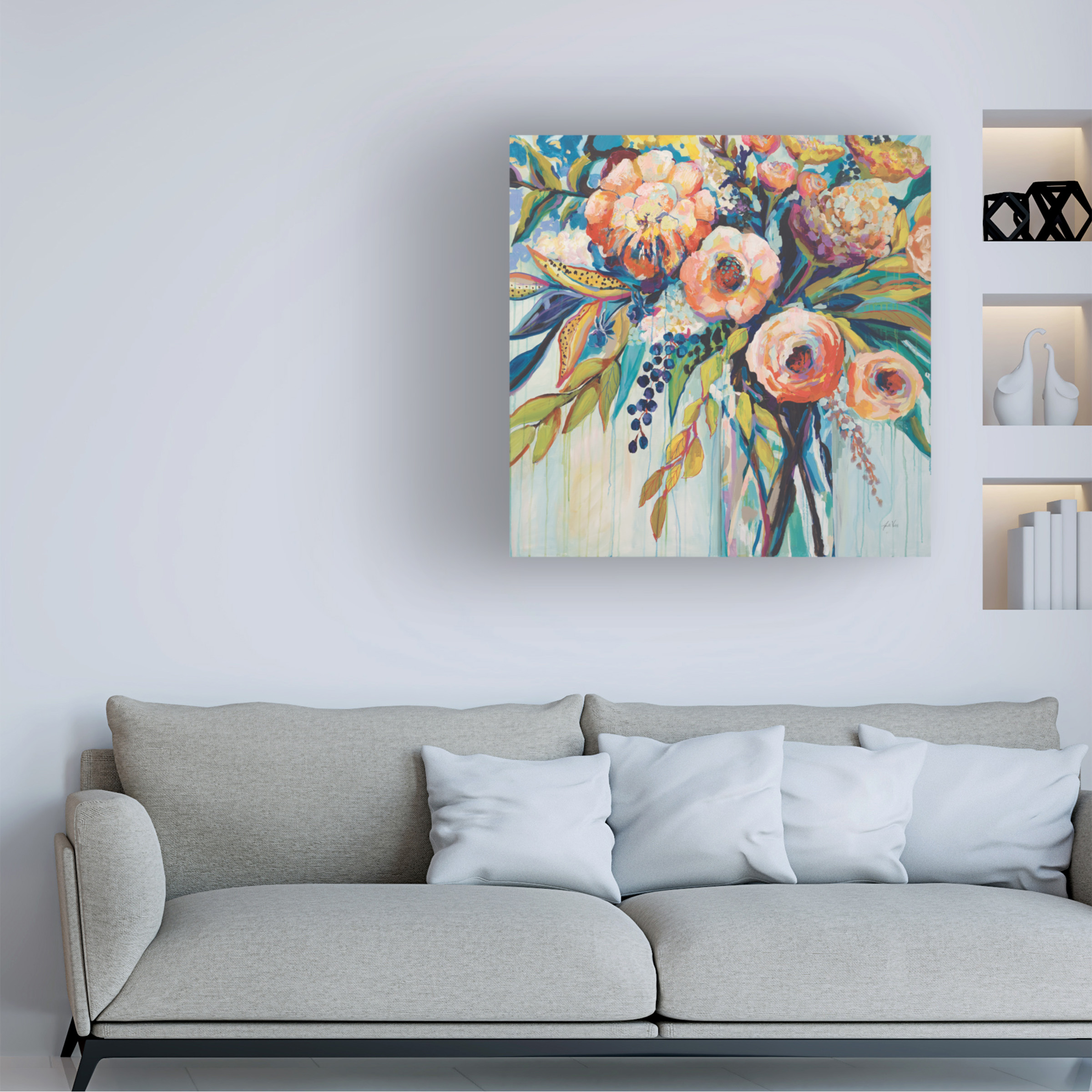Trademark Fine Art 'Color Celebration' Canvas Art by Jeanette Vertentes