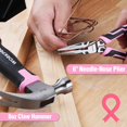 thumbnail image 4 of WORKPRO 52-Piece Pink Tools Set, Household Lady Tool Kit with Storage Toolbox, Basic Tool Set for Home, Garage, Apartment, Dorm, New House, Back to School, and as a Gift, 4 of 8