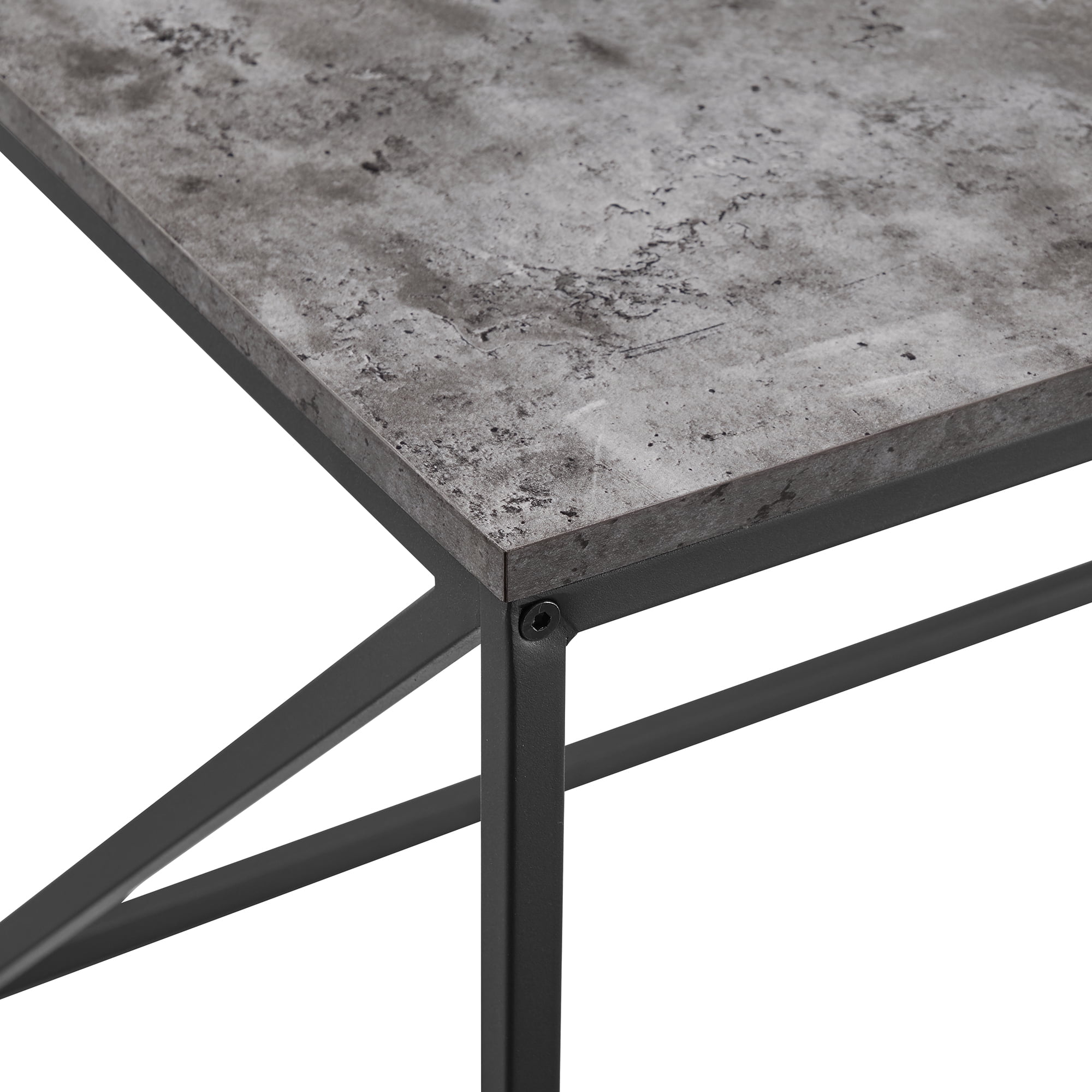 Glover Rectangle Dark Concrete Coffee Table by River Street Designs