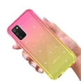 thumbnail image 4 of Samsung Galaxy S21 FE Case With Built-in Screen Protector, Rosebono Hybrid Glitter Sparkle Transparent Colorful Gradient TPU Skin Cover 360 Protection Case For Samsung Galaxy S21 FE (Gold/Pink), 4 of 5