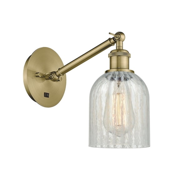 317-1W-AB-G2511-LED-Innovations Lighting-Caledonia - 1 Light Wall Sconce In Industrial Style-11.38 Inches Tall and 5.3 Inches Wide Antique Brass