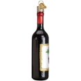 thumbnail image 4 of Ornement en Verre Soufflé de Noël Old World Bouteille de Vin Rouge (32291), 4 of 5