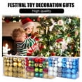 thumbnail image 2 of Shoreew 100 Pcs Christmas Balls Ornaments Plastic Shatterproof Hanging Balls Decoration for Xmas Tree Holiday Home Party Decor, 2 of 7