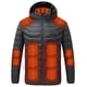 thumbnail image 4 of Ceisia Men's Regular-Fit Hooded Full-Zip 29-Zone Heated USB-Charging Warm Coat Gift, 4 of 9