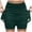 Dark Green, variant on TTUHYWXI Women's Tennis Skorts with 2 Pockets Plus Size Golf Skirts High Waisted Pleated Athletic Skirt for Pickleball Running (Yellow, 3XL)