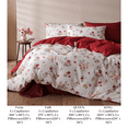 thumbnail image 2 of Nayoroom 3 Pieces Red Floral Comforter Set Botanical Vintage Flower Coquette Cottagecore Aesthetic for Women Teen Soft Lightweight Dorm Microfiber Bedding Set,Queen Size, 2 of 5