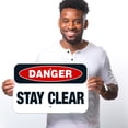 thumbnail image 2 of Stay Clear Sign, OSHA Danger Sign,, 2 of 8