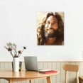 thumbnail image 3 of JEUXUS  Jesus Wall Art Christian Christ Canvas Prints Picture of Jesus Laughing Christ's Smile Poster Religious Home Wall Decor  16x20 in, 3 of 5