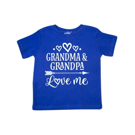 

Inktastic Grandma Grandpa Love Me Grandchild Gift Toddler Boy or Toddler Girl T-Shirt