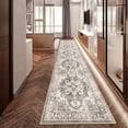 thumbnail image 1 of Alfombra YOUFORTONG 61 x 305 cm, antideslizante, suave, para cocina, color beige, 1 of 6