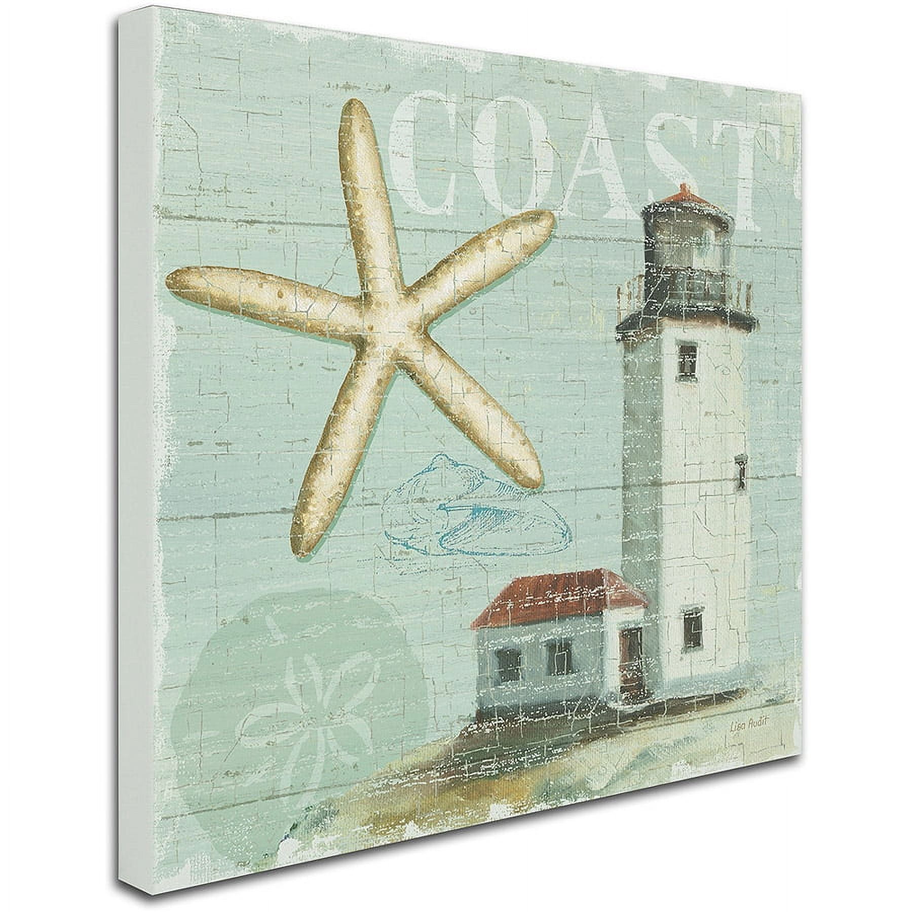 Trademark Fine Art "Beach House II" Canvas Art by Lisa Audit