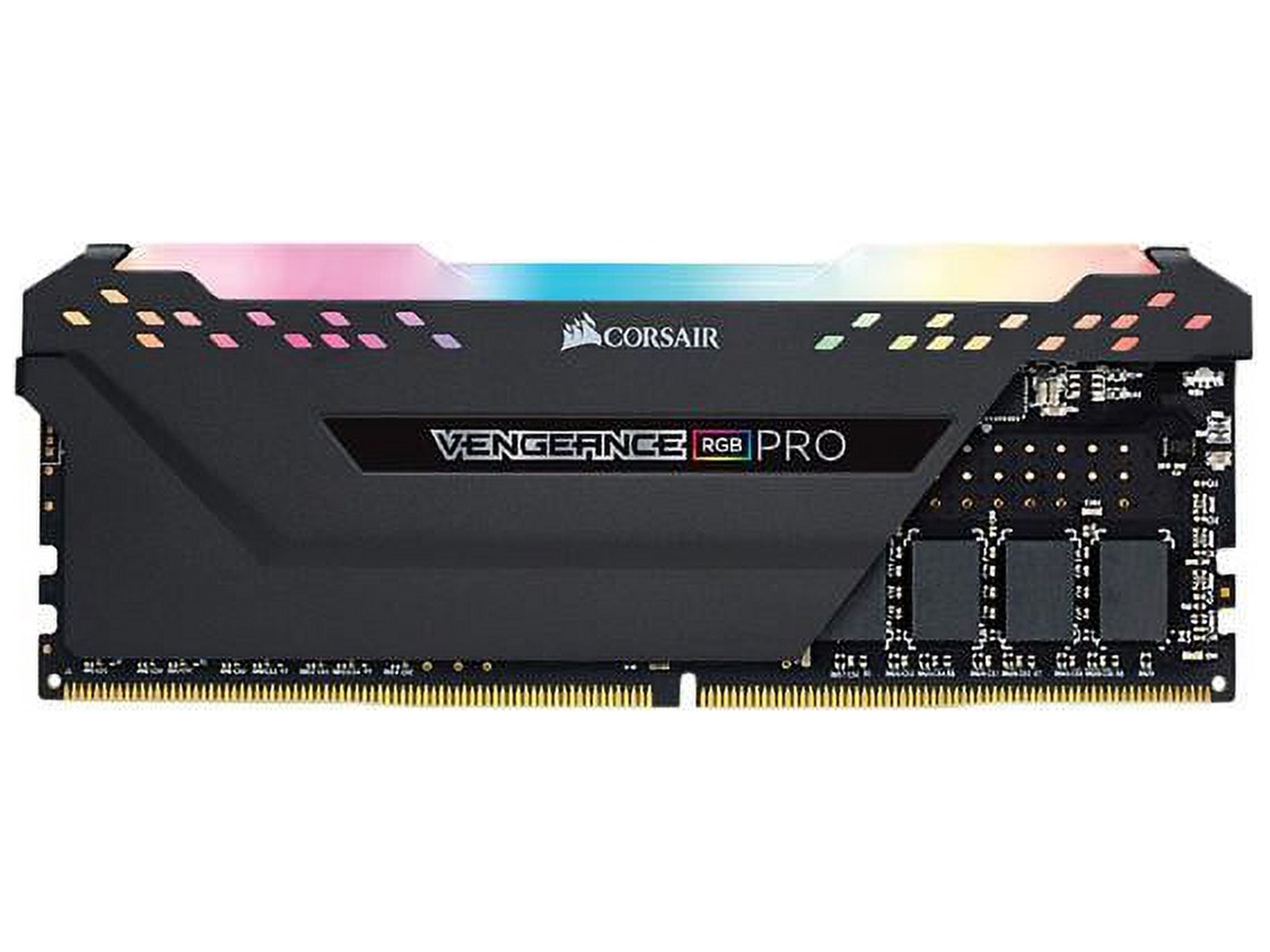 Corsair Vengeance RGB PRO 16GB (2x8GB) DDR4 3200MHz C16 LED Desktop Memory - Black - image 2 of 6