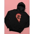 thumbnail image 3 of Best Friends Heart. Hoodie Women -Smartprints Designs, Female 4X-Large, 3 of 4