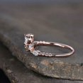 thumbnail image 6 of HeartsAndYou 1ct Engagement Ring for Women Marquise Cut Moissanite Crown Design 18k Rose Gold Over Silver, 6 of 9