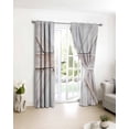 thumbnail image 3 of Wooden Plank Blackout Curtains for Bedroom/Living Room, Thermal Insulated Kitchen Curtains, Vintage Farmhouse Barn Door Wood Board Beige Grommet Darkening Window Treatment Drapes 42"x84"x2, 3 of 8