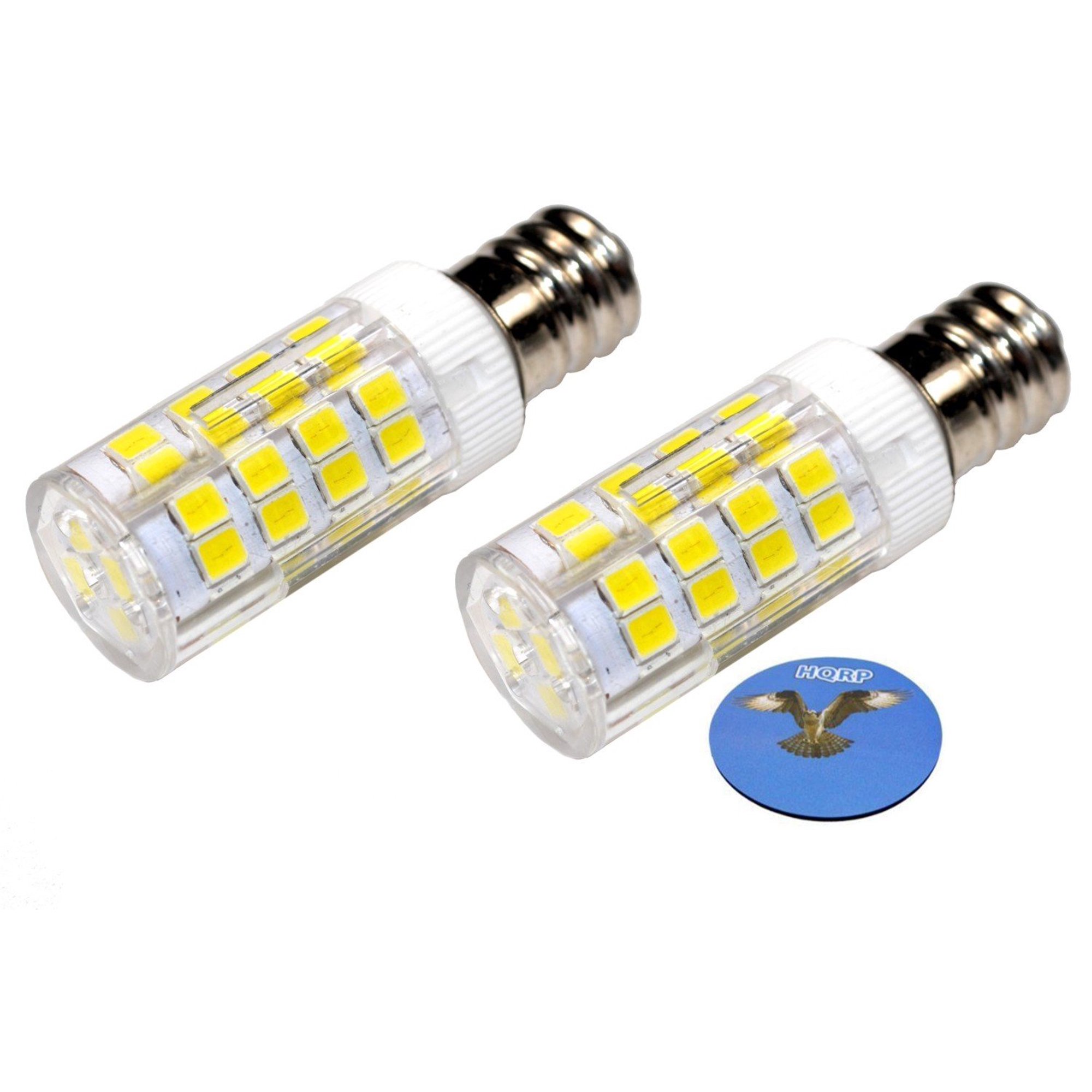 Hqrp 2 Pack E12 110v Led Light Bulb Cool White For Whirlpool 22002263 Refrigerator Dryer Light Bulb Replacement Hqrp Coaster Walmart Canada