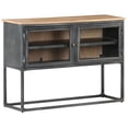 thumbnail image 2 of vidaXL Sideboard Gray 39.4"x11.8"x27.6" Solid Acacia Wood, 2 of 7