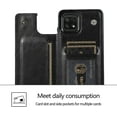 thumbnail image 6 of for Samsung Galaxy A22 5G (Not 4G) Wallet Case with Card Holder,PU Leather Kickstand Card Slots Case Double Magnetic Clasp Durable Shockproof Cover for Samsung Galaxy A22 5G Black-SK, 6 of 17