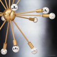 thumbnail image 4 of Urban Ambiance Luxury Mid-Century Modern Chandelier, Size: 25-1/2"H x 24.167"W, with Modern Style Elements, Brushed Bronze Finish, UHP2523, 4 of 7