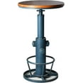 thumbnail image 3 of Topower  Bar Table 38.58-48.43" Adjustable Pub Table Kitchen Dining Coffee Bistro Table Antique Blue, 3 of 8
