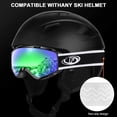 thumbnail image 5 of Findway Ski Goggles Over Glass, 100% UV Protection OTG Snow/Snowboard Goggles for Women, Men & Youth, Adult, 5 of 8
