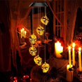 thumbnail image 4 of Viento De Halloween Led Fantasma Calabaza Esqueleto Carillón De Viento Para Decoración De Fiesta De Jardín Al Aire Libre seitruly HA043938-01, 4 of 6