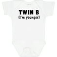 thumbnail image 3 of Inktastic Twin B (i'm Younger) Boys or Girls Baby Bodysuit, 3 of 5