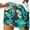 Multicolor, variant on Womens Summer Board Shorts Hawaiian Tropical Print Beach Swim Shorts Casual Loose Drawstring Short with Pockets