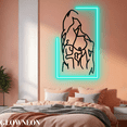 thumbnail image 3 of Glowneon Line Art Body Building Man Wall Decor, Muscle Man Led Lights, 3 of 5