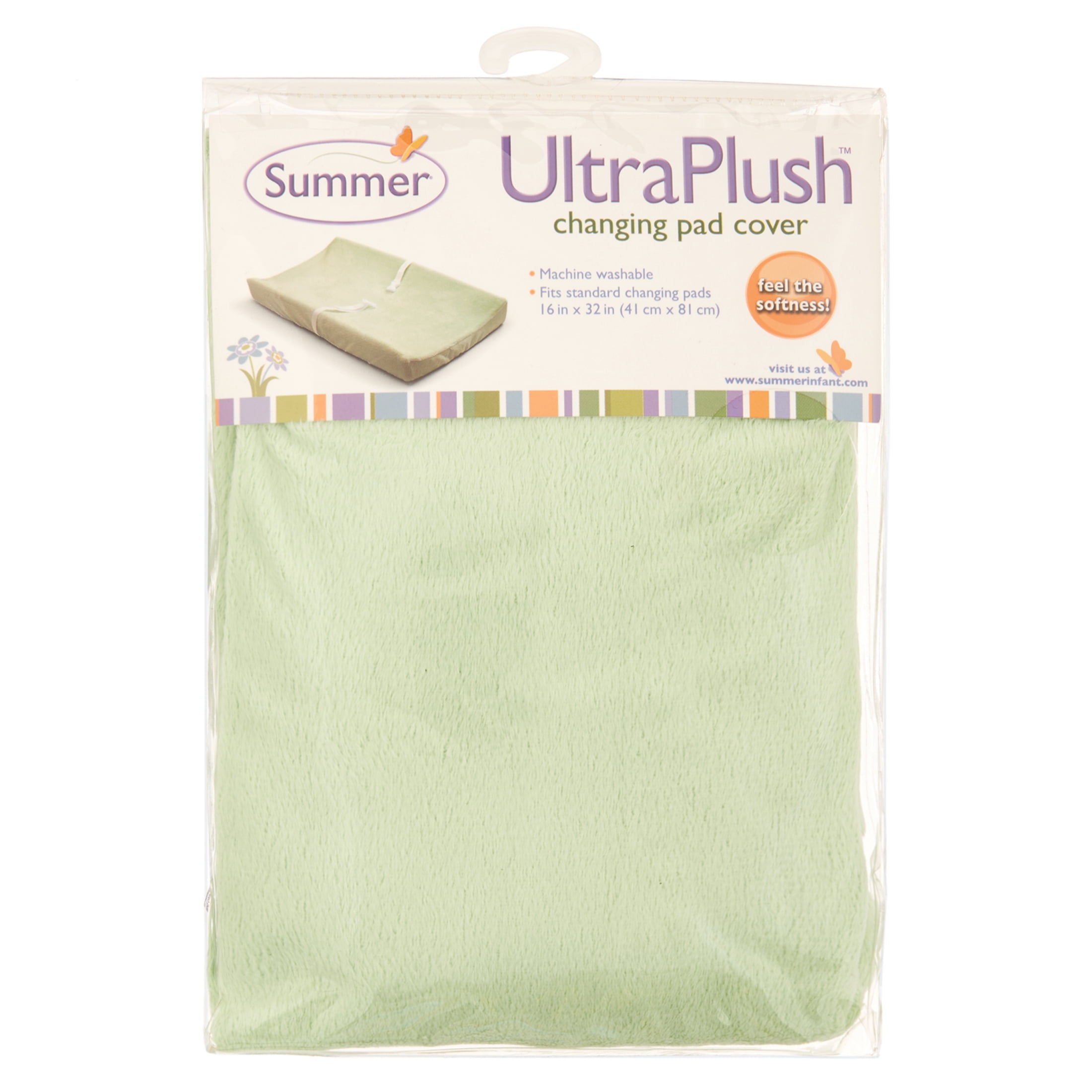 Summer Infant Polyester Fits Standard Changing Pad Soft Diaper Changing Pad Cover, 1 Pack, Green