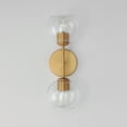 thumbnail image 3 of 21632CLNAB Maxim Lighting Knox - 2 Light Wall Sconce-6 Inches Tall and 17 Inches Wide-Natural Aged Brass Finish, 3 of 5