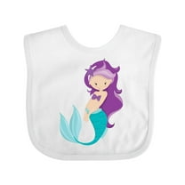 Inktastic Mermaid Girls Baby Bib