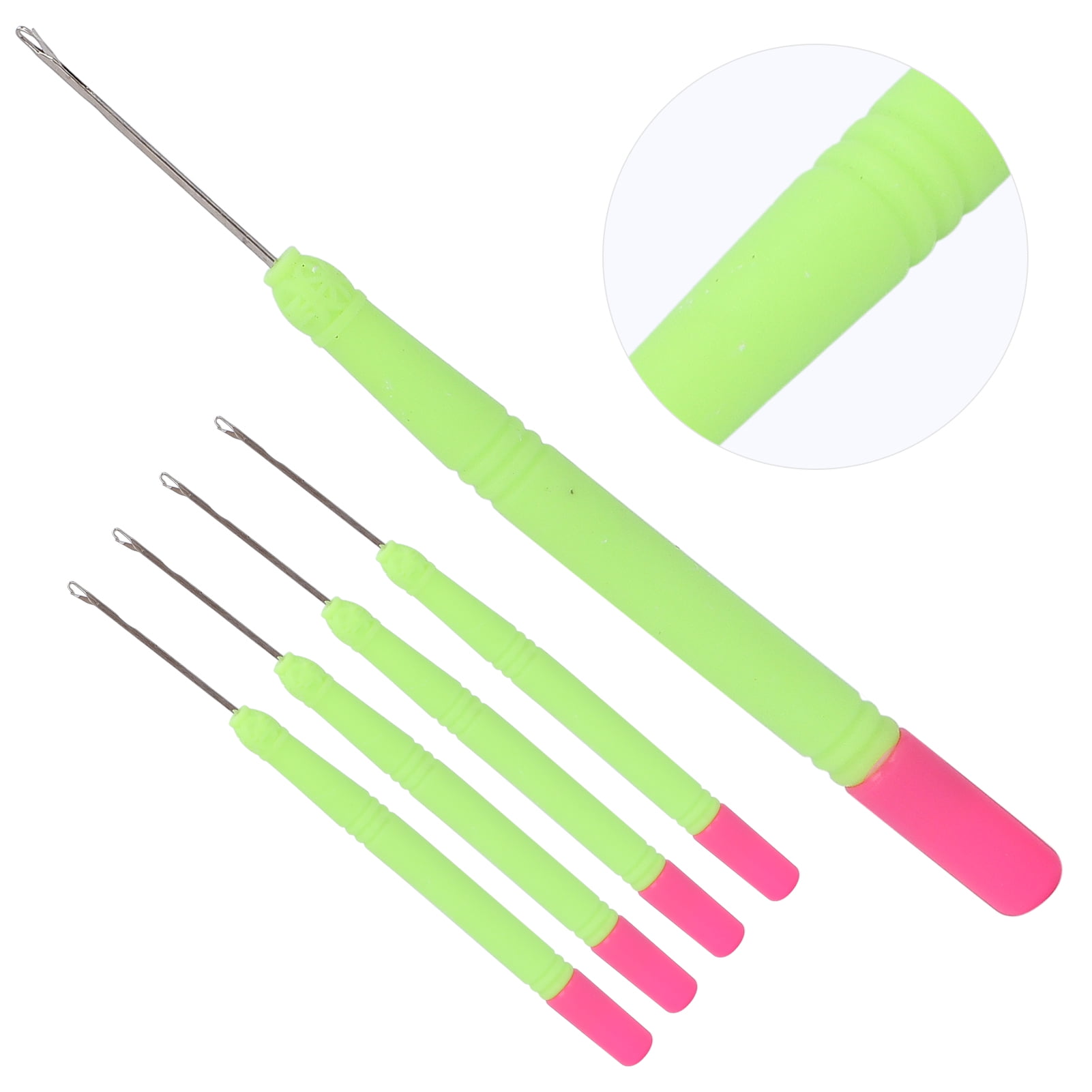 Zerodis Plastic Crochet Hook, Crochet Hair Tools Pulling Hook Needle