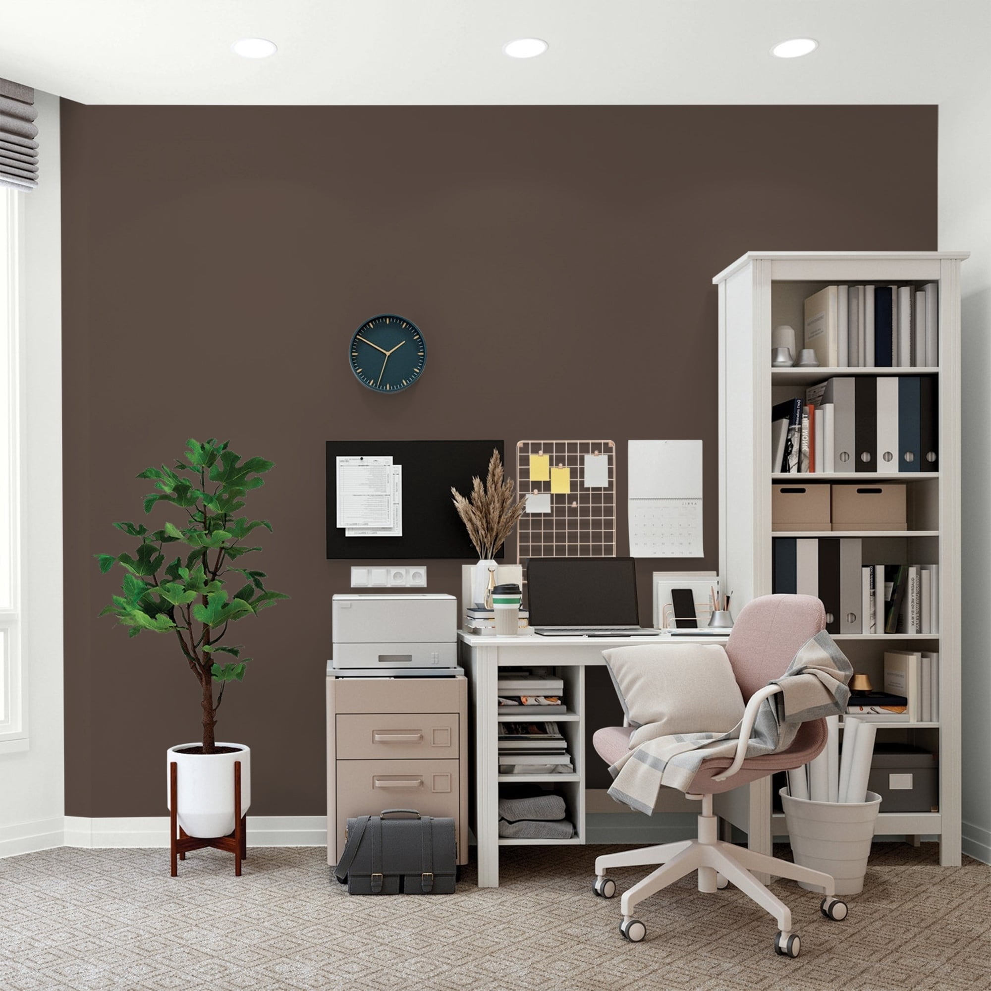 Glidden HEP Sarsaparilla / Brown, Flat Interior Paint with Primer, 1 Quart